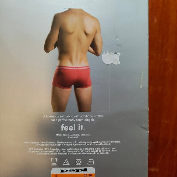 Rare Papi Modern Stretch Boxer Trunk Small - Picture 2 of 2